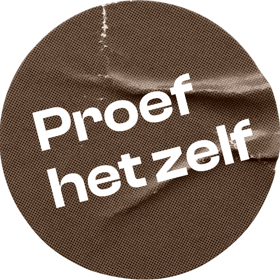 Sticker - Proef het zelf